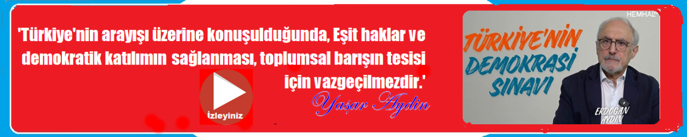''Demokrasinin kilit taşı Kürt sorunudur'' - Erdoğan Aydın